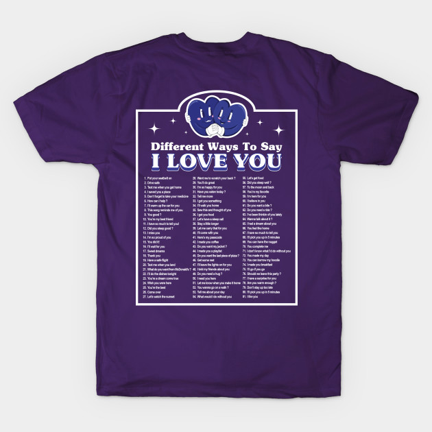 Different Ways to Say I Love You Hoodie by Benisio Official Studio